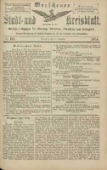 Wreschener Stadt und Kreisblatt: amtlicher Anzeiger für Wreschen, Miloslaw, Strzalkowo und Umgegend 1904.11.19 Nr135