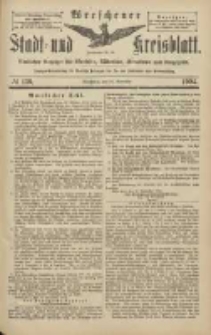 Wreschener Stadt und Kreisblatt: amtlicher Anzeiger für Wreschen, Miloslaw, Strzalkowo und Umgegend 1904.11.22 Nr136