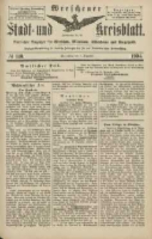 Wreschener Stadt und Kreisblatt: amtlicher Anzeiger für Wreschen, Miloslaw, Strzalkowo und Umgegend 1904.12.01 Nr140