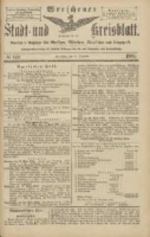 Wreschener Stadt und Kreisblatt: amtlicher Anzeiger für Wreschen, Miloslaw, Strzalkowo und Umgegend 1904.12.22 Nr149