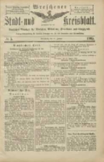 Wreschener Stadt und Kreisblatt: amtlicher Anzeiger f&uuml;r Wreschen, Miloslaw, Strzalkowo und Umgegend 1905.01.12 Nr5