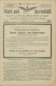 Wreschener Stadt und Kreisblatt: amtlicher Anzeiger f&uuml;r Wreschen, Miloslaw, Strzalkowo und Umgegend 1905.01.14 Nr6