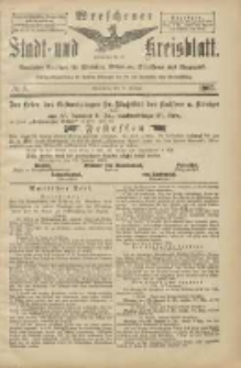 Wreschener Stadt und Kreisblatt: amtlicher Anzeiger f&uuml;r Wreschen, Miloslaw, Strzalkowo und Umgegend 1905.01.19 Nr8