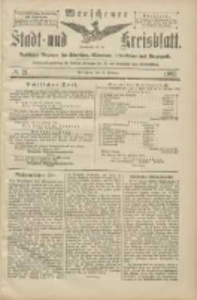 Wreschener Stadt und Kreisblatt: amtlicher Anzeiger f&uuml;r Wreschen, Miloslaw, Strzalkowo und Umgegend 1905.02.18 Nr21