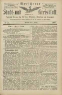 Wreschener Stadt und Kreisblatt: amtlicher Anzeiger f&uuml;r Wreschen, Miloslaw, Strzalkowo und Umgegend 1905.02.25 Nr24