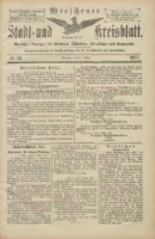 Wreschener Stadt und Kreisblatt: amtlicher Anzeiger für Wreschen, Miloslaw, Strzalkowo und Umgegend 1905.03.09 Nr29