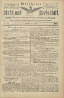 Wreschener Stadt und Kreisblatt: amtlicher Anzeiger f&uuml;r Wreschen, Miloslaw, Strzalkowo und Umgegend 1905.03.21 Nr34