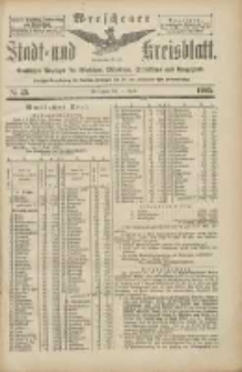 Wreschener Stadt und Kreisblatt: amtlicher Anzeiger f&uuml;r Wreschen, Miloslaw, Strzalkowo und Umgegend 1905.04.11 Nr43