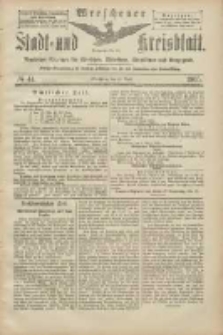 Wreschener Stadt und Kreisblatt: amtlicher Anzeiger f&uuml;r Wreschen, Miloslaw, Strzalkowo und Umgegend 1905.04.13 Nr44