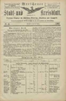 Wreschener Stadt und Kreisblatt: amtlicher Anzeiger für Wreschen, Miloslaw, Strzalkowo und Umgegend 1905.04.22 Nr48