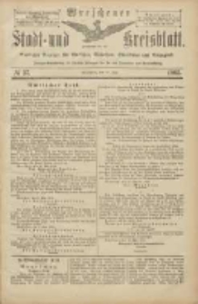 Wreschener Stadt und Kreisblatt: amtlicher Anzeiger f&uuml;r Wreschen, Miloslaw, Strzalkowo und Umgegend 1905.05.16 Nr57