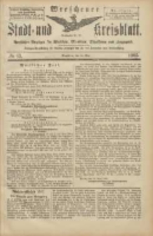 Wreschener Stadt und Kreisblatt: amtlicher Anzeiger f&uuml;r Wreschen, Miloslaw, Strzalkowo und Umgegend 1905.05.30 Nr63