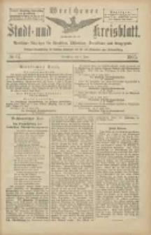 Wreschener Stadt und Kreisblatt: amtlicher Anzeiger für Wreschen, Miloslaw, Strzalkowo und Umgegend 1905.06.08 Nr67