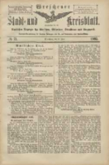Wreschener Stadt und Kreisblatt: amtlicher Anzeiger f&uuml;r Wreschen, Miloslaw, Strzalkowo und Umgegend 1905.06.24 Nr73