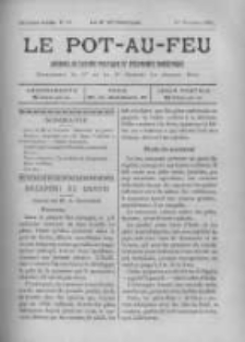 Le Pot-au-feu: journal de cuisine pratique et d'economie domestique. 1894 An.2 No.19