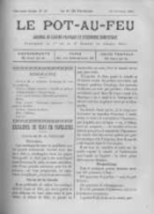 Le Pot-au-feu: journal de cuisine pratique et d'economie domestique. 1894 An.2 No.20