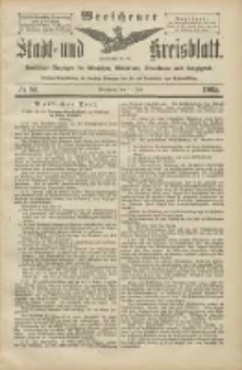 Wreschener Stadt und Kreisblatt: amtlicher Anzeiger f&uuml;r Wreschen, Miloslaw, Strzalkowo und Umgegend 1905.07.11 Nr80