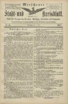 Wreschener Stadt und Kreisblatt: amtlicher Anzeiger für Wreschen, Miloslaw, Strzalkowo und Umgegend 1905.07.13 Nr81