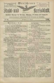 Wreschener Stadt und Kreisblatt: amtlicher Anzeiger f&uuml;r Wreschen, Miloslaw, Strzalkowo und Umgegend 1905.08.01 Nr89