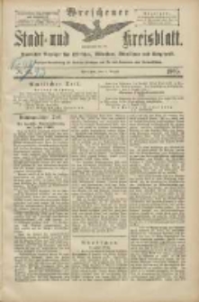 Wreschener Stadt und Kreisblatt: amtlicher Anzeiger f&uuml;r Wreschen, Miloslaw, Strzalkowo und Umgegend 1905.08.08 Nr93