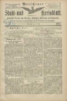 Wreschener Stadt und Kreisblatt: amtlicher Anzeiger für Wreschen, Miloslaw, Strzalkowo und Umgegend 1905.08.08 Nr93