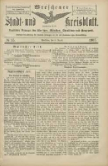 Wreschener Stadt und Kreisblatt: amtlicher Anzeiger f&uuml;r Wreschen, Miloslaw, Strzalkowo und Umgegend 1905.08.12 Nr95