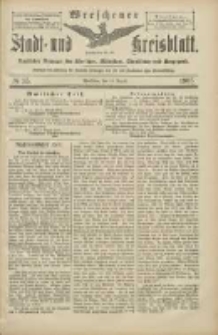 Wreschener Stadt und Kreisblatt: amtlicher Anzeiger für Wreschen, Miloslaw, Strzalkowo und Umgegend 1905.08.12 Nr95