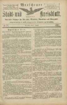 Wreschener Stadt und Kreisblatt: amtlicher Anzeiger f&uuml;r Wreschen, Miloslaw, Strzalkowo und Umgegend 1905.08.17 Nr97