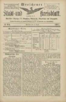 Wreschener Stadt und Kreisblatt: amtlicher Anzeiger f&uuml;r Wreschen, Miloslaw, Strzalkowo und Umgegend 1905.08.24 Nr100