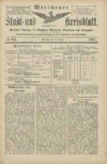 Wreschener Stadt und Kreisblatt: amtlicher Anzeiger für Wreschen, Miloslaw, Strzalkowo und Umgegend 1905.08.24 Nr100