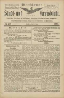 Wreschener Stadt und Kreisblatt: amtlicher Anzeiger f&uuml;r Wreschen, Miloslaw, Strzalkowo und Umgegend 1905.08.29 Nr102