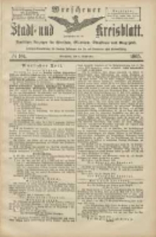Wreschener Stadt und Kreisblatt: amtlicher Anzeiger f&uuml;r Wreschen, Miloslaw, Strzalkowo und Umgegend 1905.09.02 Nr104