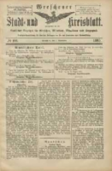Wreschener Stadt und Kreisblatt: amtlicher Anzeiger f&uuml;r Wreschen, Miloslaw, Strzalkowo und Umgegend 1905.09.07 Nr106