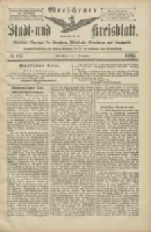Wreschener Stadt und Kreisblatt: amtlicher Anzeiger für Wreschen, Miloslaw, Strzalkowo und Umgegend 1905.09.09 Nr107