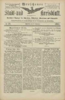Wreschener Stadt und Kreisblatt: amtlicher Anzeiger für Wreschen, Miloslaw, Strzalkowo und Umgegend 1905.09.30 Nr116