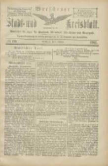 Wreschener Stadt und Kreisblatt: amtlicher Anzeiger f&uuml;r Wreschen, Miloslaw, Strzalkowo und Umgegend 1905.10.07 Nr119
