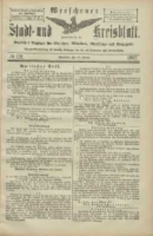 Wreschener Stadt und Kreisblatt: amtlicher Anzeiger f&uuml;r Wreschen, Miloslaw, Strzalkowo und Umgegend 1905.10.12 Nr121