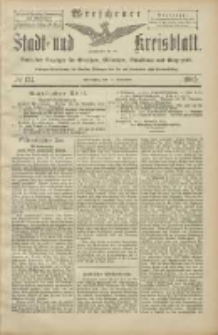 Wreschener Stadt und Kreisblatt: amtlicher Anzeiger f&uuml;r Wreschen, Miloslaw, Strzalkowo und Umgegend 1905.11.11 Nr134