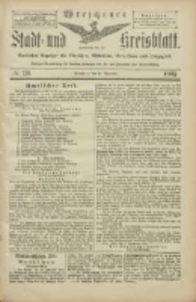 Wreschener Stadt und Kreisblatt: amtlicher Anzeiger f&uuml;r Wreschen, Miloslaw, Strzalkowo und Umgegend 1905.11.16 Nr136