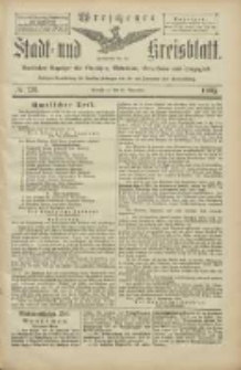 Wreschener Stadt und Kreisblatt: amtlicher Anzeiger für Wreschen, Miloslaw, Strzalkowo und Umgegend 1905.11.16 Nr136