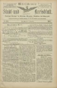 Wreschener Stadt und Kreisblatt: amtlicher Anzeiger für Wreschen, Miloslaw, Strzalkowo und Umgegend 1905.11.18 Nr137