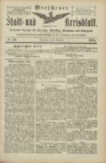 Wreschener Stadt und Kreisblatt: amtlicher Anzeiger f&uuml;r Wreschen, Miloslaw, Strzalkowo und Umgegend 1905.11.28 Nr140