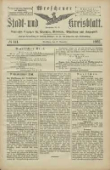 Wreschener Stadt und Kreisblatt: amtlicher Anzeiger f&uuml;r Wreschen, Miloslaw, Strzalkowo und Umgegend 1905.11.30 Nr141