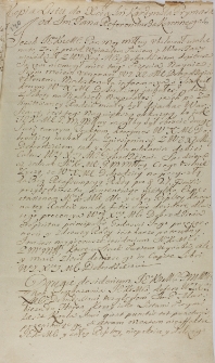 Kopia listu do Xcia Im kardynała prymasa [Michał Radziejowski] od Im Pana referendarza koronnego [Jan Szembek] 8 9bris 1702