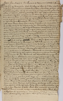 Kopia listu Imci prymasa do wdztw pisanego 25 April. z Warszawy 1704