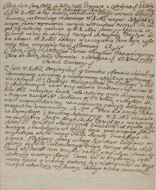 Copia listu cara Jemci do Xcia Jemci prymasa z Łebedyna 23 Xbris 1708