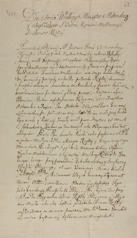 Desideria wielkiego maaistra maltańskiego y całego zakonu S. Ordinis Equestris Meltinensis do stan&oacute;w Rzeczypospolitey