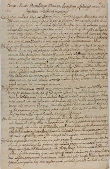 Excerpt z Proiektu wielkopolskiego woiew&oacute;dztw poznańskiego i kaliskiego ratione ich deputat&oacute;w w Trybunale nieprzyiętych