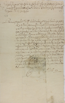 Ordynans do Zygmunta Rybińskiego