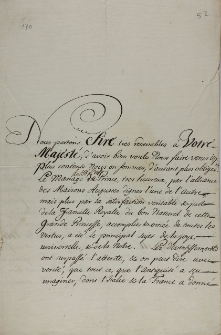 List do Augusta II w sprawie skierowania do papieża sprawy ks. Sobieskiej